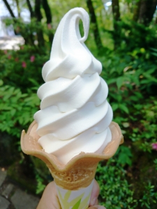 土田酒造「大吟醸ソフトクリーム」コーン