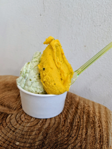 ジェラテリア フルーツ ラボラトリ ただちゃ豆、かぼちゃ