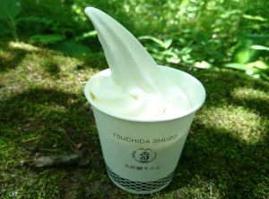 土田酒造「大吟醸ソフトクリーム」カップ