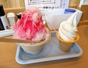 かき氷＆ソフトクリーム
