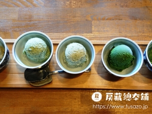 茶フェ ちゃきち「利きジェラート5点盛り」