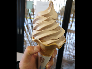 道の駅 草津運動茶屋公園 花豆ソフトクリーム